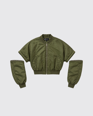 CAP SLEEVED BOMBER (ARMY GREEN)