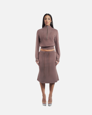AIR-FORCE SWEATSKIRT (BROWN)