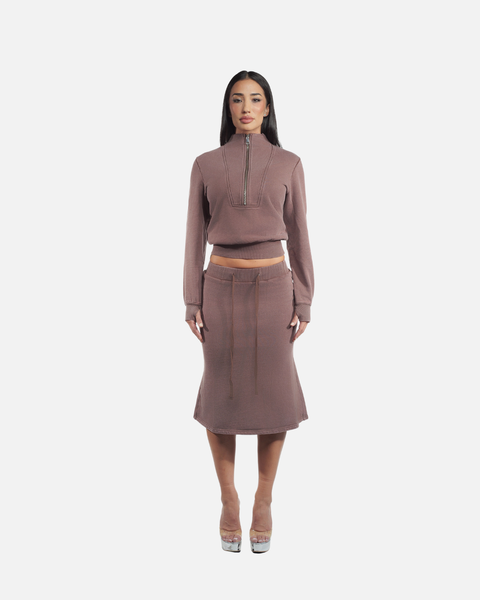 AIR-FORCE SWEATSKIRT (BROWN)