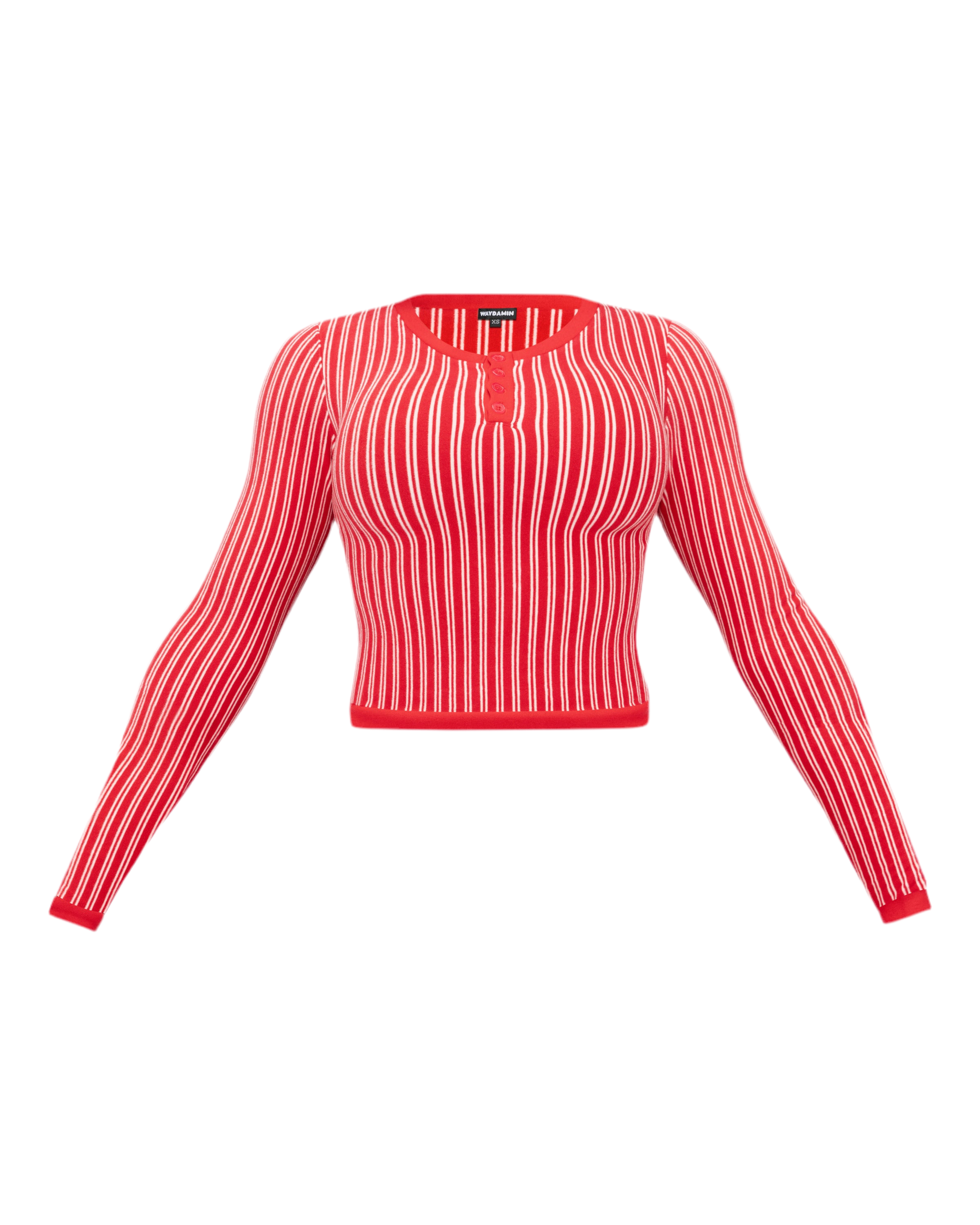 STRIPED THERMAL TOP (RED)