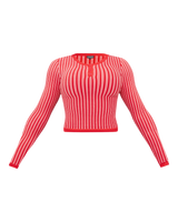 STRIPED THERMAL TOP (RED)