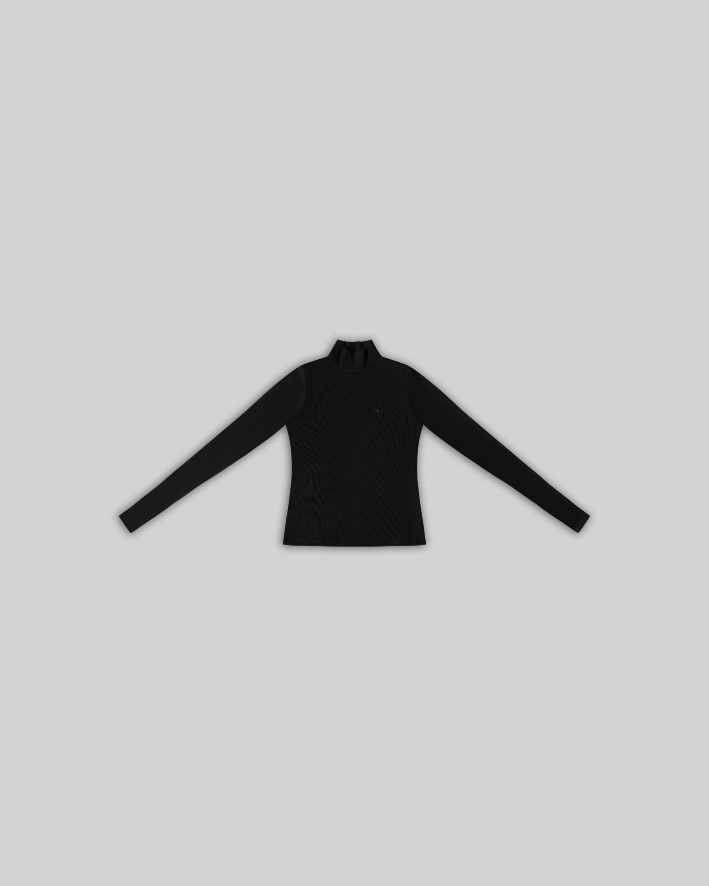 BASICS RIBBED TURTLE NECK (BLACK)