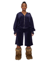 BERMUDA VELOUR SHORTS