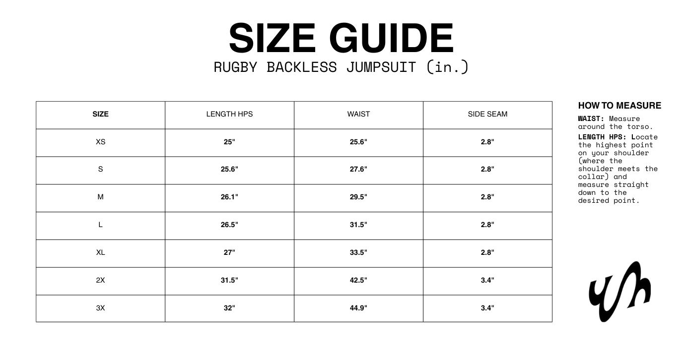 RUGBY BACKLESS JUMPSUIT