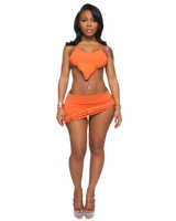 FRILL ME KINI TOP (BURNT ORANGE)