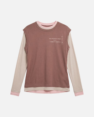 COLOR-BLOCK LAYERED LONG-SLEEVE