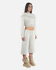 COWL CROP AIR-FORCE HOODIE (SAND)