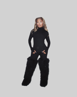 BASICS RIBBED TURTLE NECK (BLACK) thumbnail 2