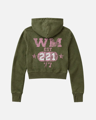 COZY LOUNGE ZIP HOODIE (ARMY GREEN)