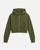 COZY LOUNGE ZIP HOODIE (ARMY GREEN)