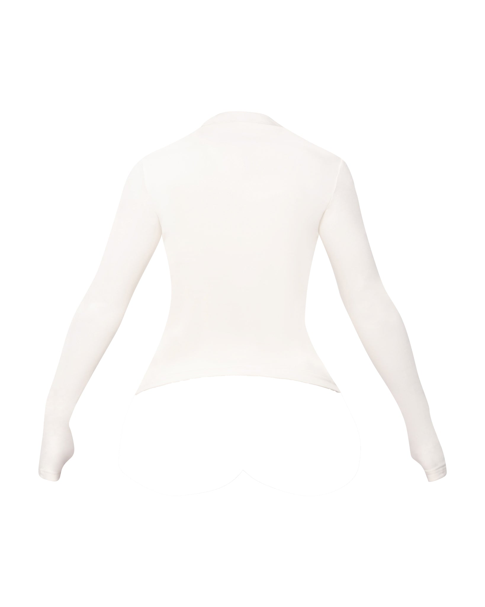 SEAMLESS ZIP UP JACKET (WHITE)