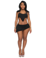 FRILL ME KINI TOP (BLACK)