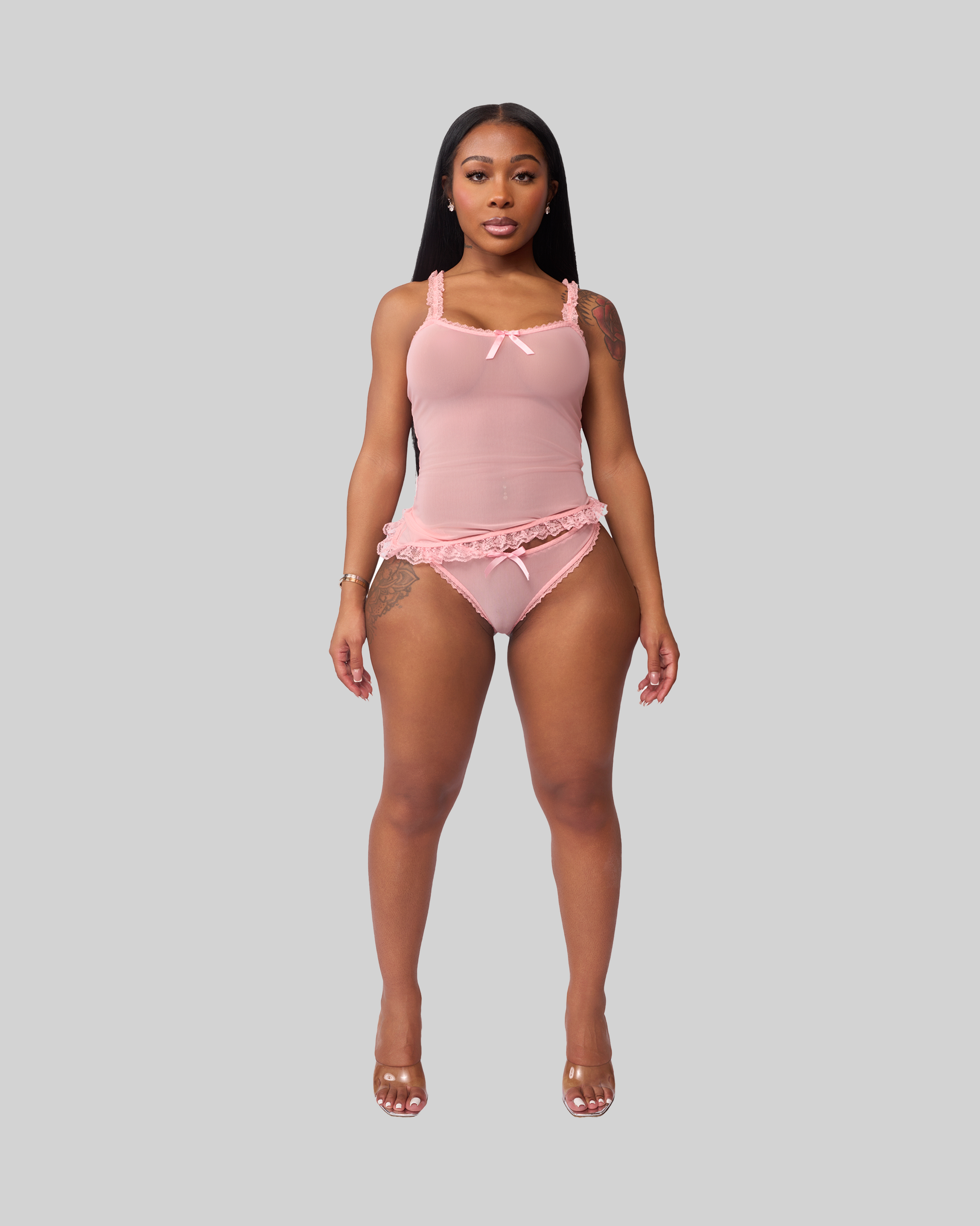 LOVE ME NOT MESH PANTY (BABY PINK)