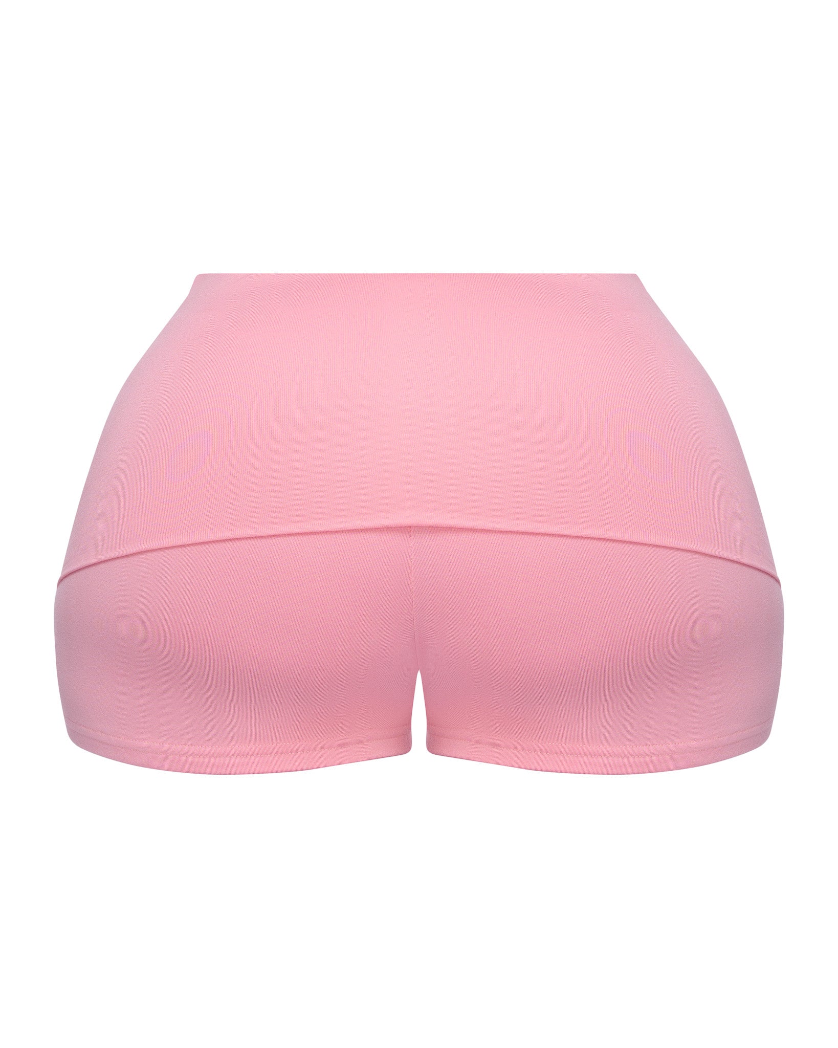 SEAMLESS MINI FOLD OVER SHORTS (PINK)