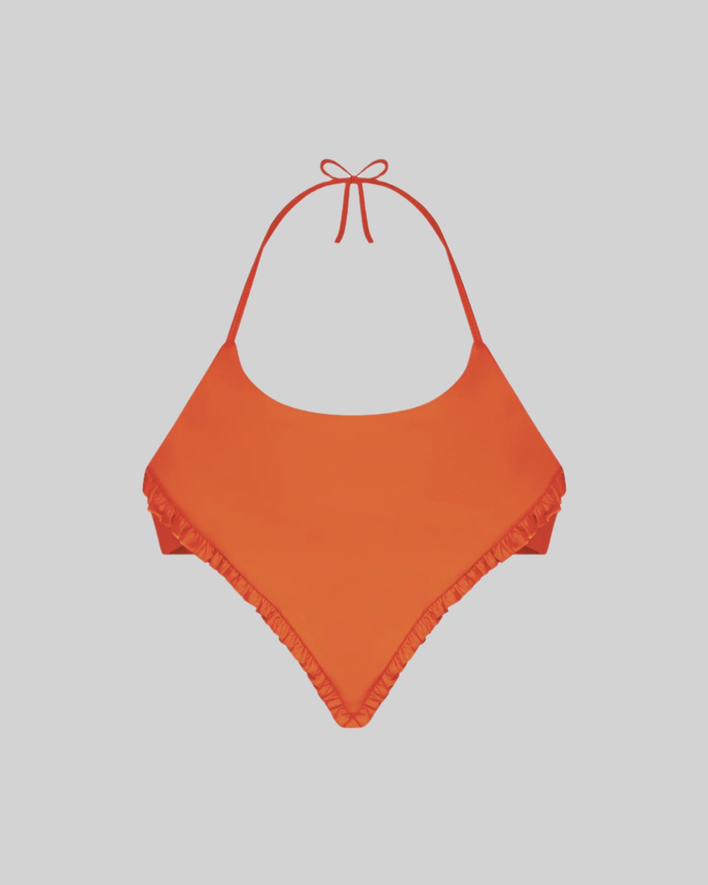 FRILL ME KINI TOP (BURNT ORANGE)