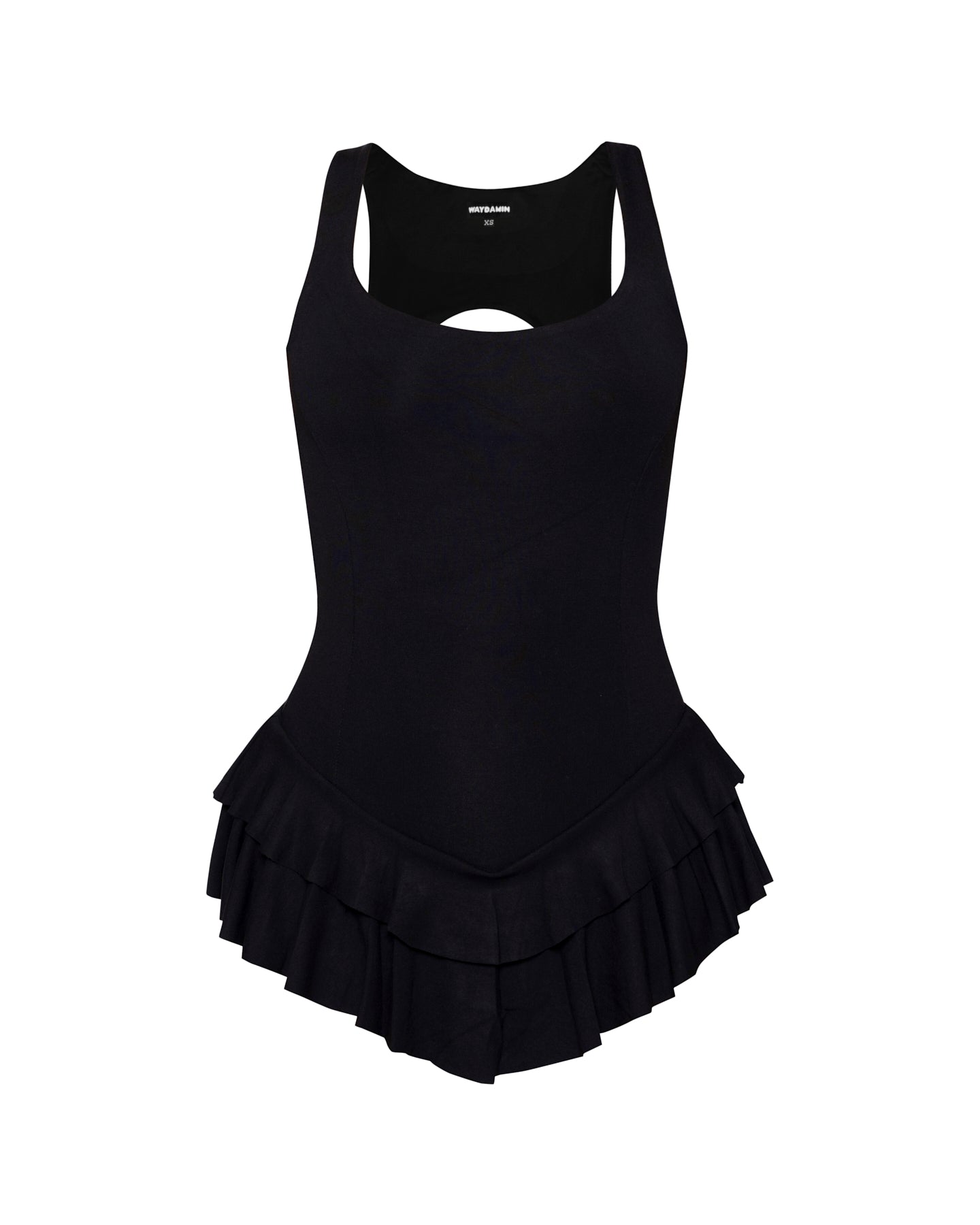 BUNS OUT MINI DRESS (BLACK)